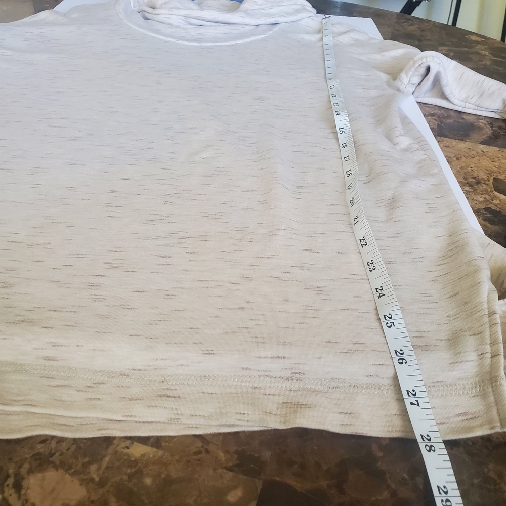 Lou & Grey Womens Size XS Signature Soft Tunic Top Gray Cowl Neck Drop Shoulder - Picture 7 of 10